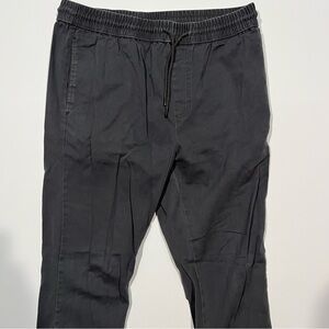 Men Charcoal Drawstring Pants Twill Chinos Cuffed Joggers Original Use - Target